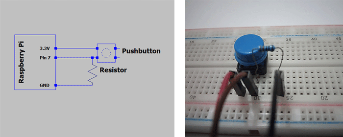 Pushbutton Schematic And Breadboard Ver