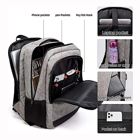 Qinol Laptop Backpack Inside