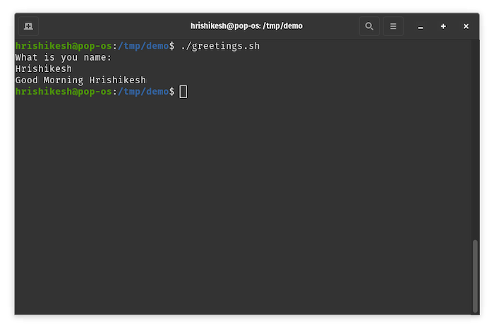 simple scripting in terminal