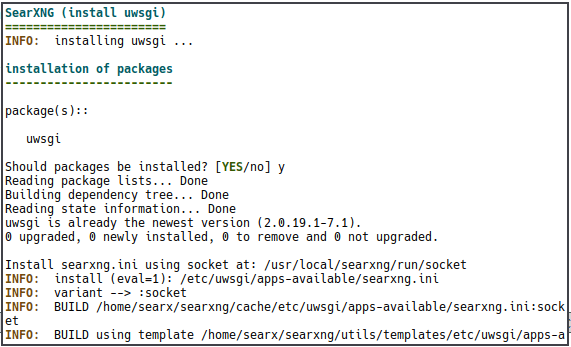 Searxng Install 11 Sample Prompt Install