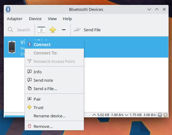 Set Up Bluetooth Linux 03 Blueman Utility