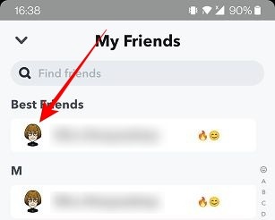 Snapchat Score Friend List
