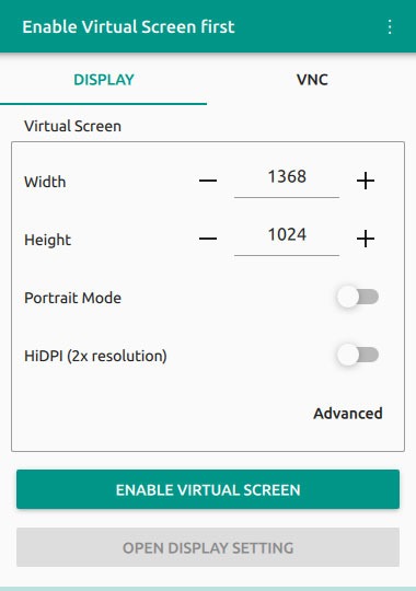 Tablet As Monitor Linux Enable Virtual Screen