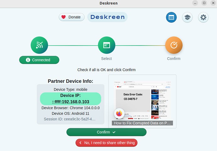 Tablet As Monitor Linux Final Confirmation