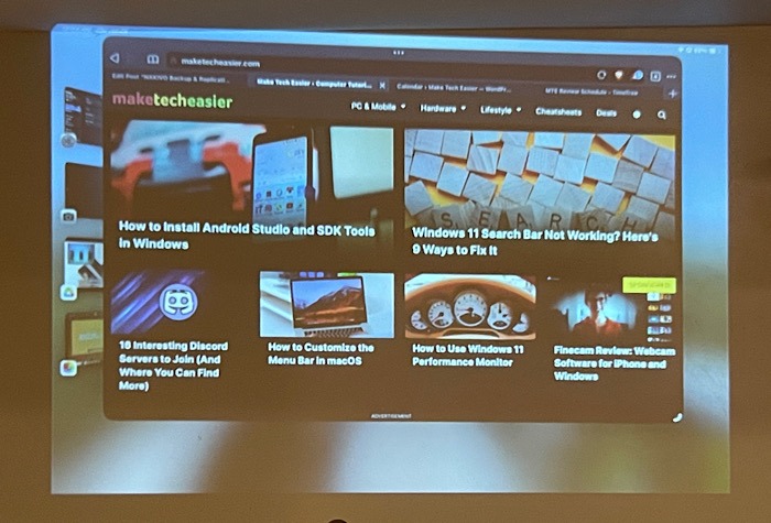 Vankyo 495w Projector Ipad