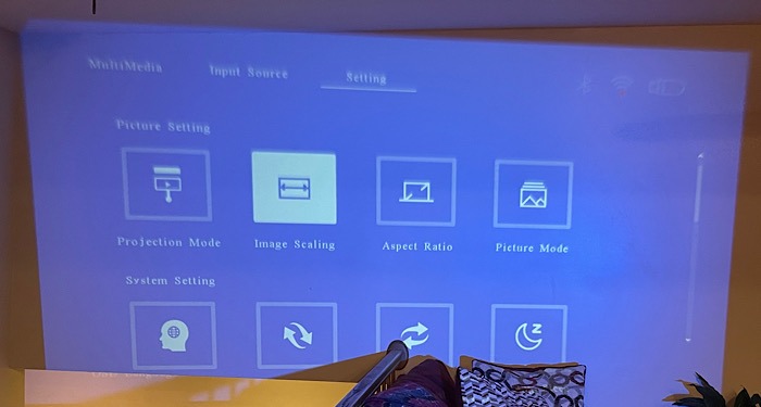 Vankyo 495w Projector Settings