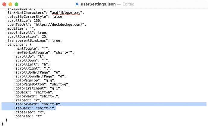 Vim On Browser Vimari Remap