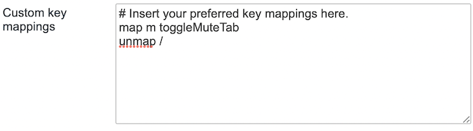 Vim On Browser Vimium Map Unmap