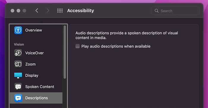 What Is Accessibility On Mac Description Option System Preferences