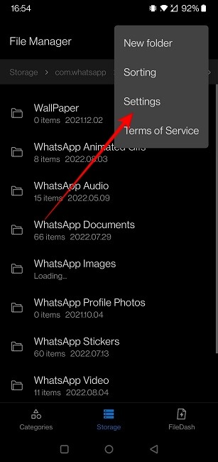 Whatsapp Status Anonymous Whatsapp Folder Settings