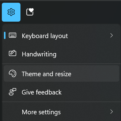 Windows 11 Touch Keyboard Settings Theme And Resize