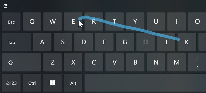 Windows 11 Touch Keyboard Swipe Typing Next