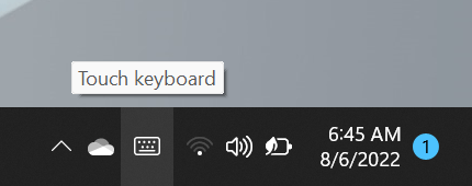 Windows 11 Touch Keyboard Taskbar Icon