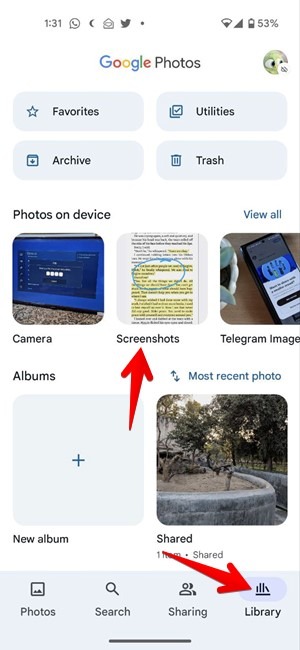 Android Google Photos Library