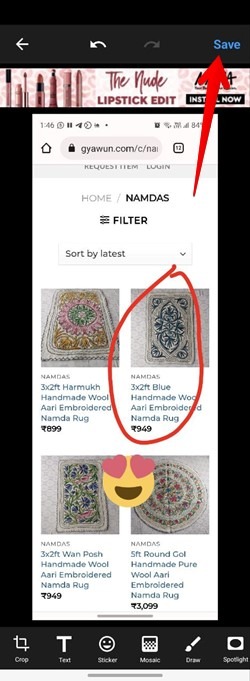 Android Screenshare Edit Photo
