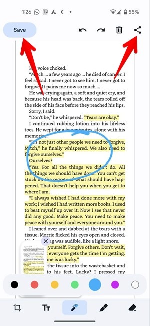 Android Screenshot Edit Save