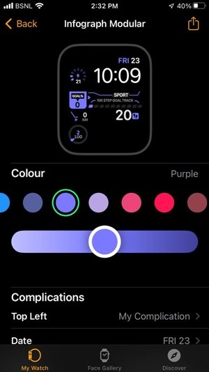 Apple Watch Face Customize Design