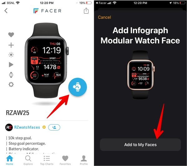 Apple Watch Facer App Add To Watch