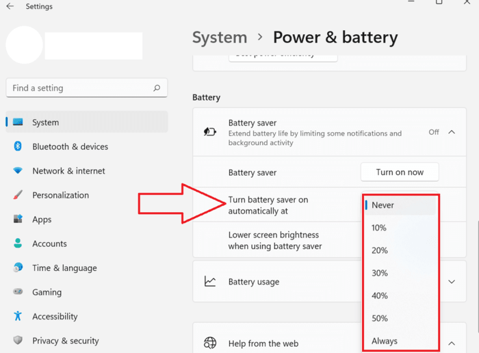 Battery-Drain-Issues-In-Windows- Battery-Saver 