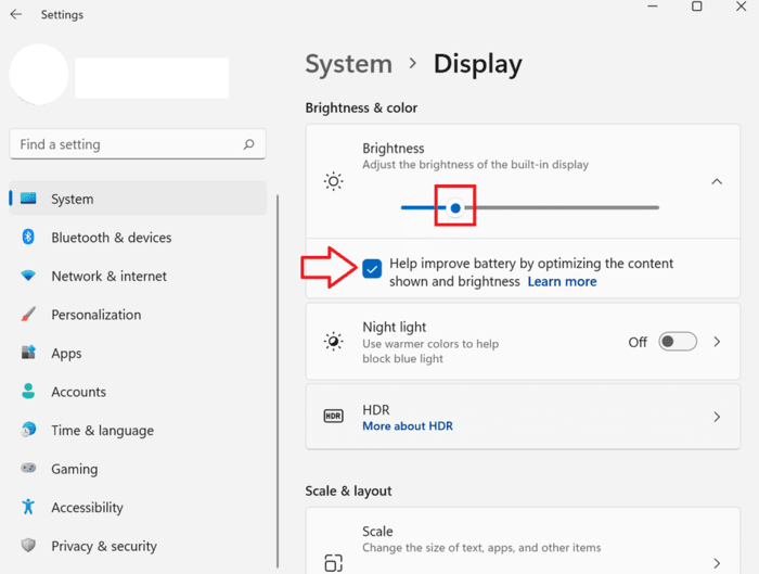 Battery-Drain-Issues-In-Windows- Brightness 