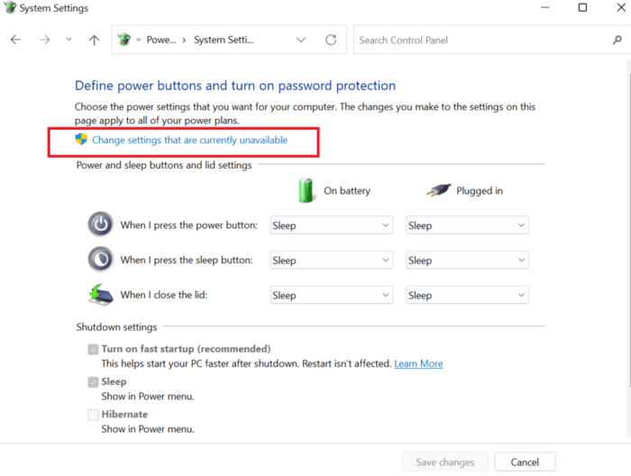 Battery-Drain-Issues-In-Windows-Fast -Startup-Not-Available 