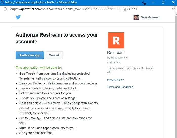 Best Multistreaming Restream Authorize Application