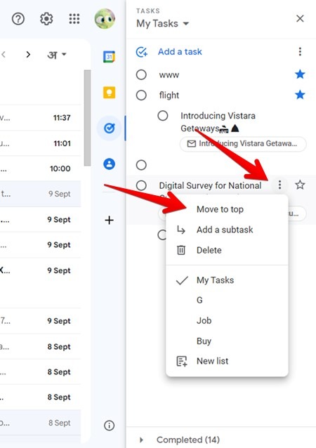 Google Tasks Move To Top