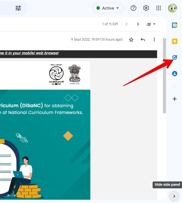 Google Tasks Open From Sidebar