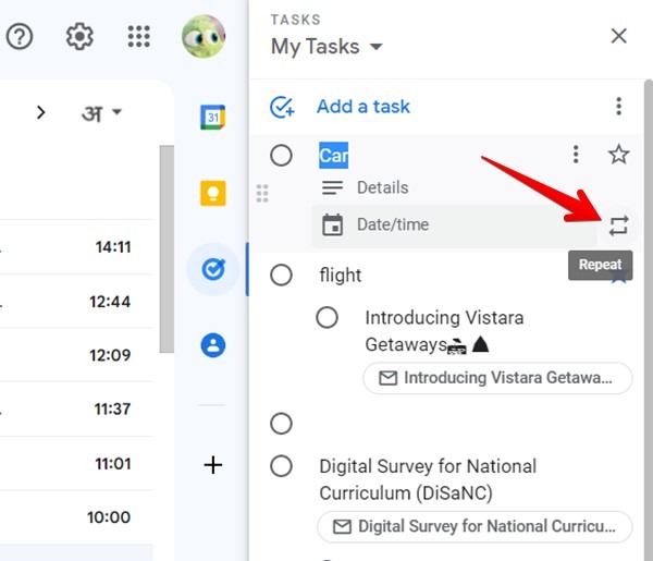 Google Tasks Repeat Task