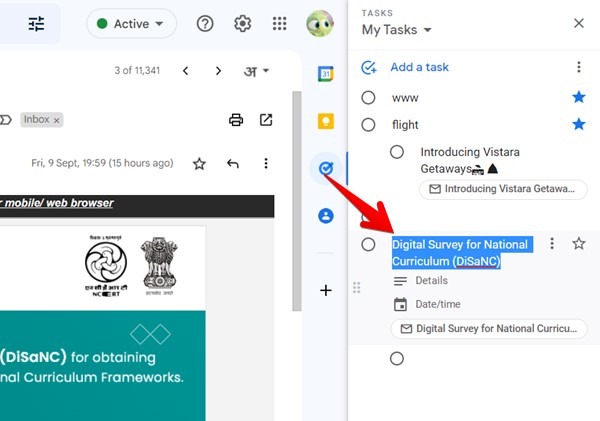 Google Tasks Edit Task