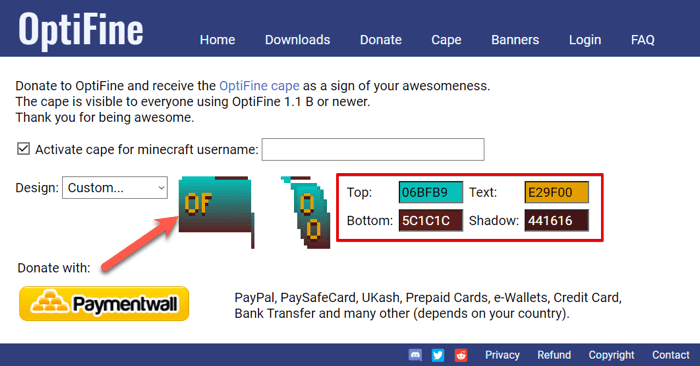 How To Get The Optifine Cape In Minecraft Design Your Cape