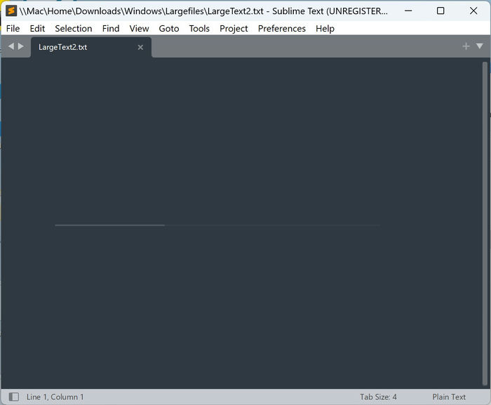 Large Files Sublime Text Loading 