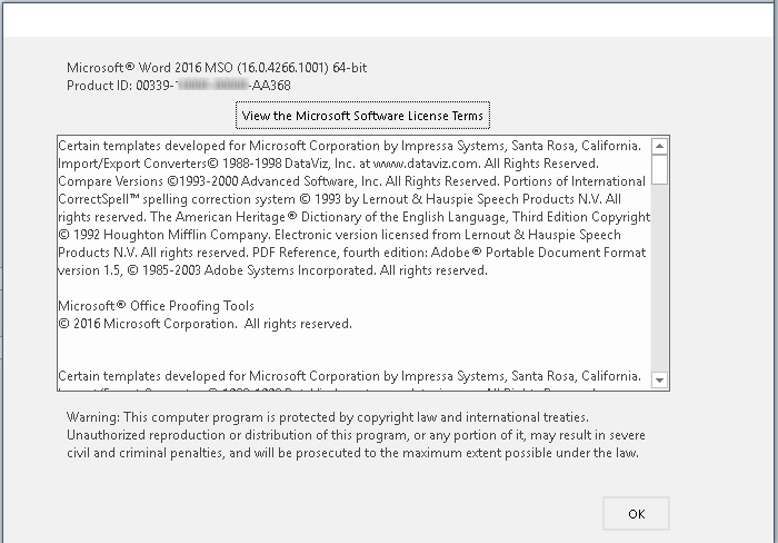 Office License Problem Product Key