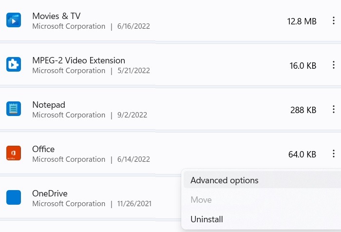Office License Problems Advanced Options App
