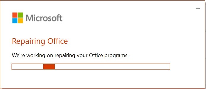 Office License Problems Microsoft Office Modify Repairing Office
