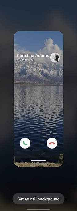 Samsung Custom Call Background Set