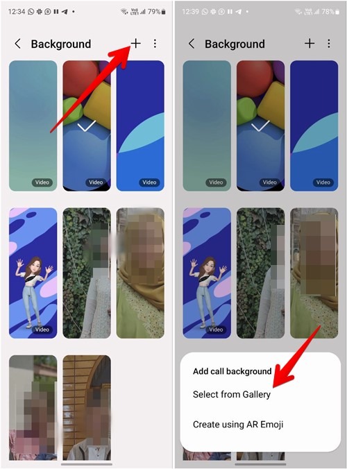 Samsung Custom Call Background