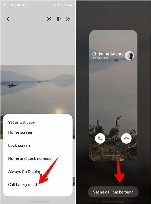 Samsung Gallery Wallpaper Call Background