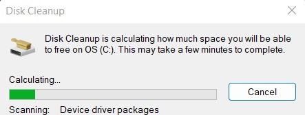 Too Many Background Process Disk Cleanup Scanning