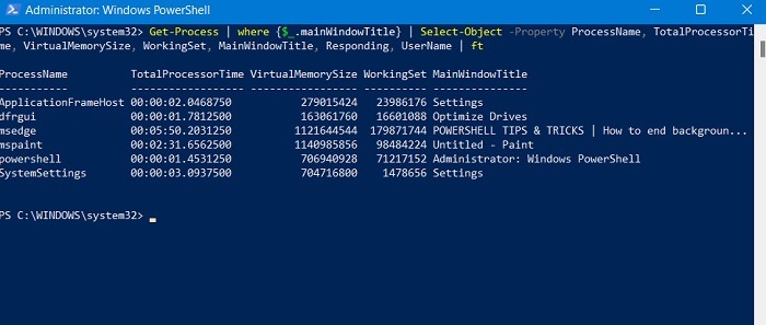 Too Many Background Process Powershell Get Command