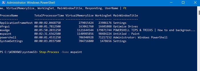 Too Many Background Process Powershell Stop Process Name