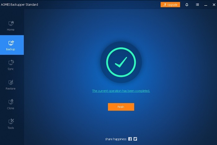 Usb Image Tools Aomei Backupper Backup Finished