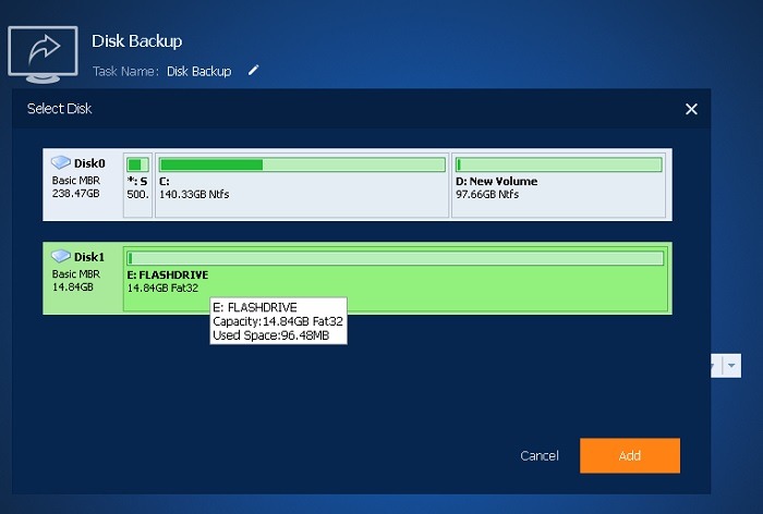 Usb Image Tools Aomei Backupper Select Flashdrive