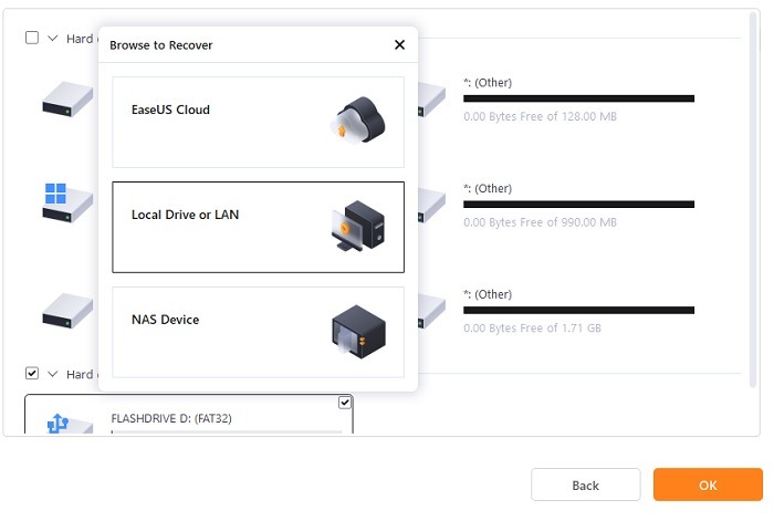 Usb Image Tools Easeus Todo Backup Local Drive Lan