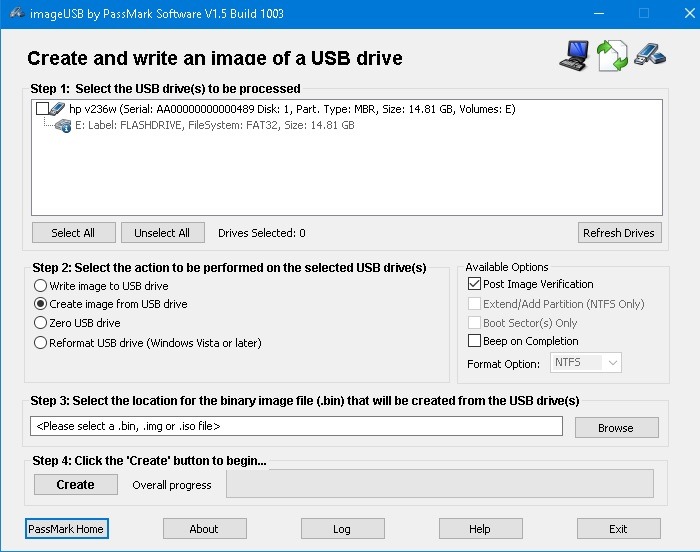 Usb Image Tools Imageusb Select Usb Device