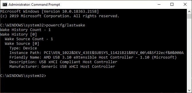 Windows Command Prompt Lastwake 1