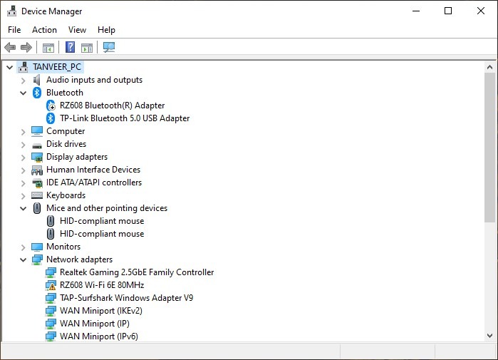 Windows Device Manager Mouse 1