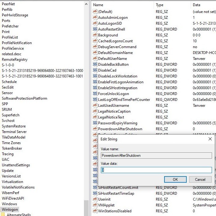 Windows Registry Editor 2
