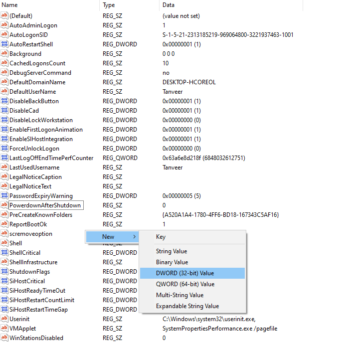 Windows Registry Editor 3