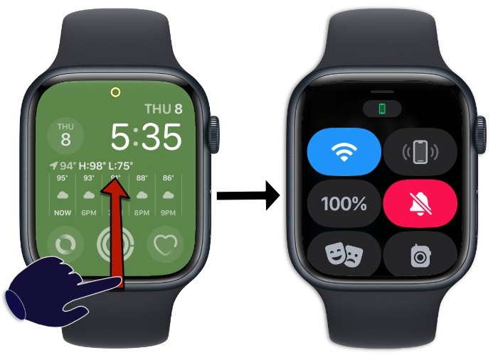 Apple Watch Control Center 1